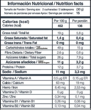 Granola Almendras y Arándanos 450g